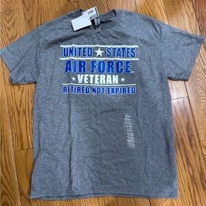 Air Force Veteran Graphic T‑Shirt - Gray